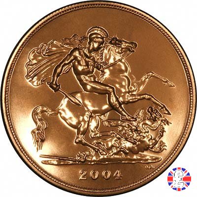 5 sovereigns - tipo didema anziana 2004 (Royal Mint, Llantrisant)