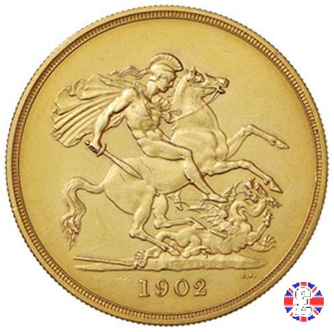 5 sovereigns 1902 (London)