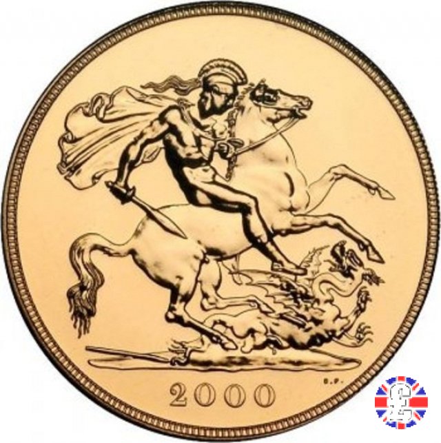 5 sovereigns - tipo didema anziana 2000 (Royal Mint, Llantrisant)