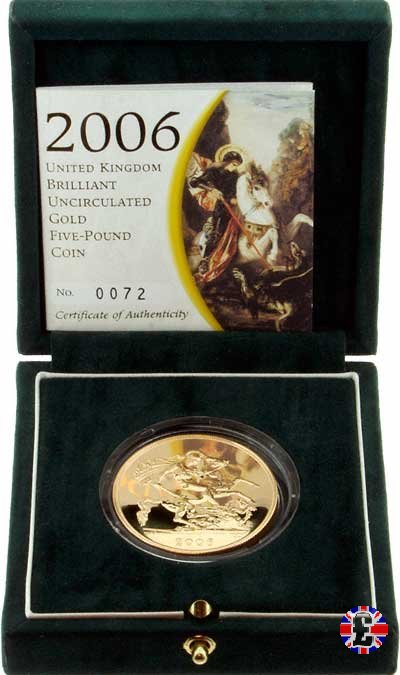 5 sovereigns - tipo didema anziana 2006 (Royal Mint, Llantrisant)