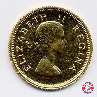 1/2 pound - Elizabeth II 1954 (Pretoria)