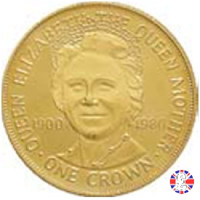 crown - birthday of Queen Mother 1980 1980 (Pobjoy Mint)