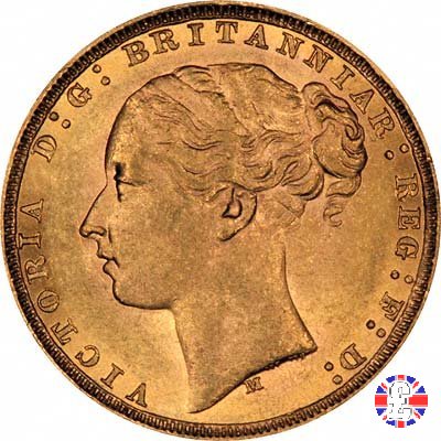 1 sovereign - tipo giovane e san giorgio 1879 (Melbourne)