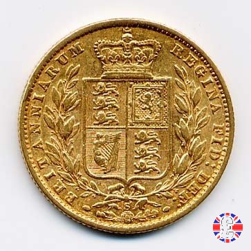 1 sovereign - secondo tipo giovane e stemma 1877 (Sydney)