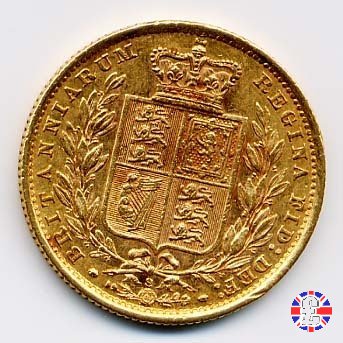 1 sovereign - secondo tipo giovane e stemma 1885 (Sydney)