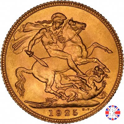 1 sovereign - re-strike giorgio V 1949 (London)