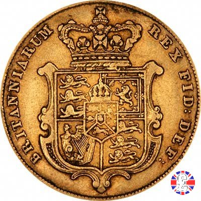 1 sovereign - testa nuda e stemma coronato 1826 (London)