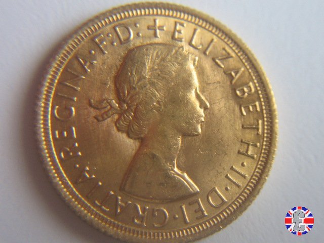 1 sovereign - tipo fiocchetto 1968 (London)