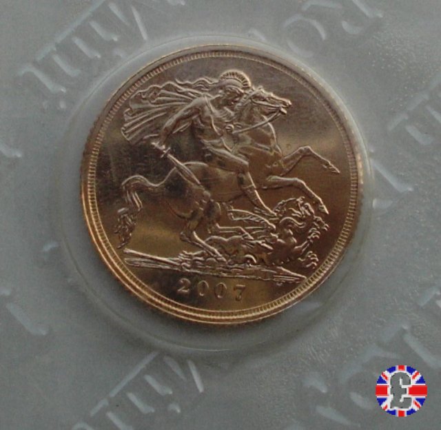 1 sovereign - tipo diadema anziana 2007 (Royal Mint, Llantrisant)