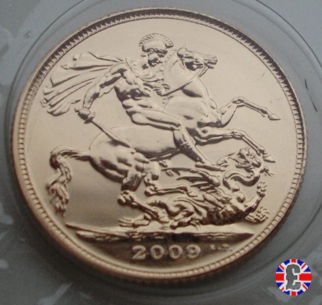 1 sovereign - tipo diadema anziana 2009 (Royal Mint, Llantrisant)