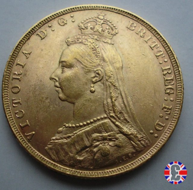 1 sovereign - tipo giubileo 1891 (London)