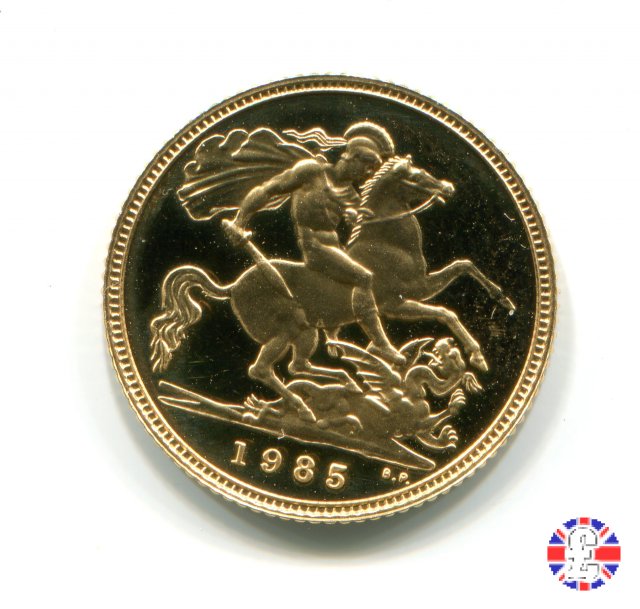 1/2 sovereign - tipo coronata giovane 1980 (Royal Mint, Llantrisant)