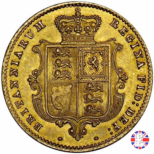 1/2 sovereign - tipo giovane 1859 (London)