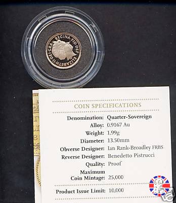 1/4 sovereign 2009 (Royal Mint, Llantrisant)