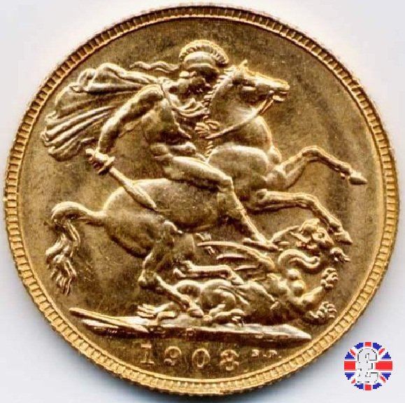 1 sovereign 1908 (Perth)