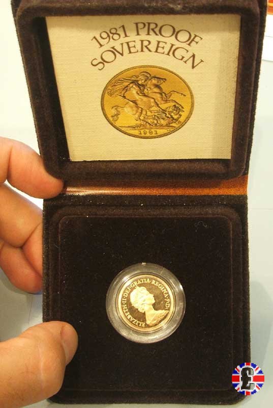 1 sovereign - tipo coronata giovane 1981 (Royal Mint, Llantrisant)