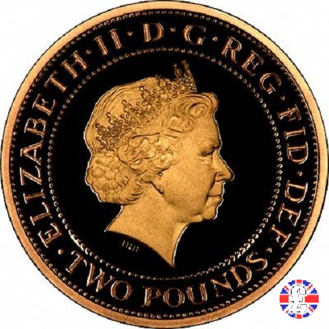 2 pounds - 2008 comm. cerimonia giochi olimpici 2008 (Royal Mint, Llantrisant)