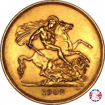 5 sovereigns 1902 (London)