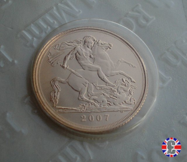 1 sovereign - tipo diadema anziana 2007 (Royal Mint, Llantrisant)